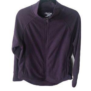 Purple Fleece Zip Up Size Large
